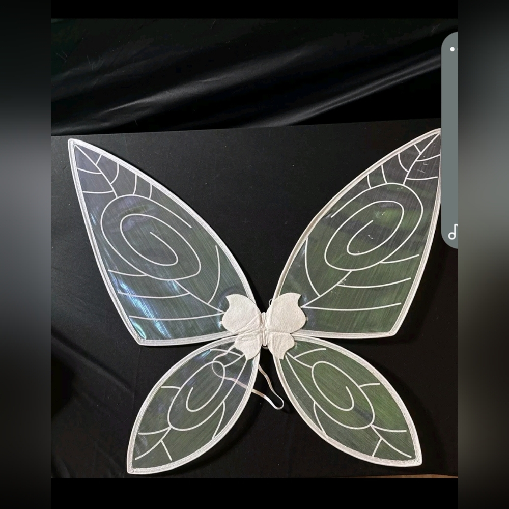 White Butterfly Wings Costume Accessory
